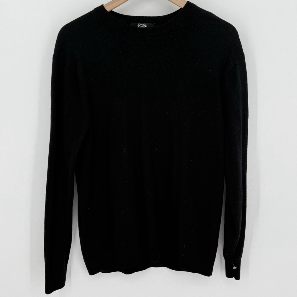 Raffi Australia 100% Merino Wool Black Pullover Sweater Women’s XL